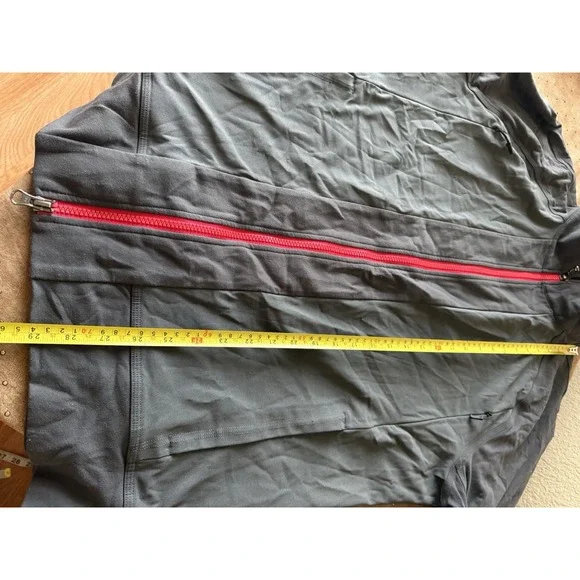 Lululemon Jacket Size XL Gray Full Zip Stretch - Picture 9 of 10